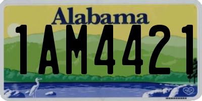 AL license plate 1AM4421