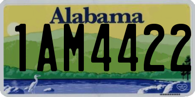 AL license plate 1AM4422