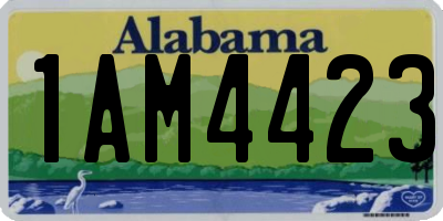 AL license plate 1AM4423