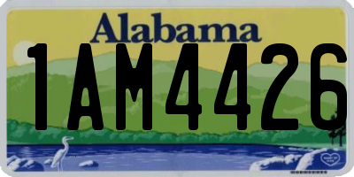 AL license plate 1AM4426