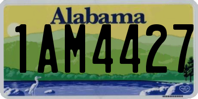 AL license plate 1AM4427