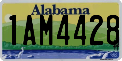AL license plate 1AM4428