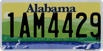 AL license plate 1AM4429