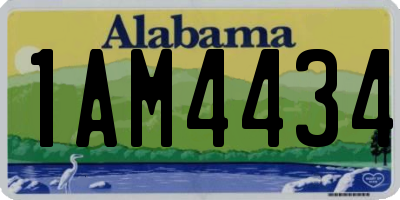 AL license plate 1AM4434