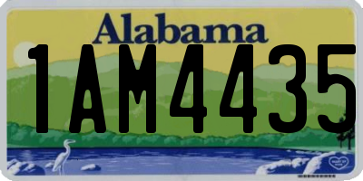 AL license plate 1AM4435