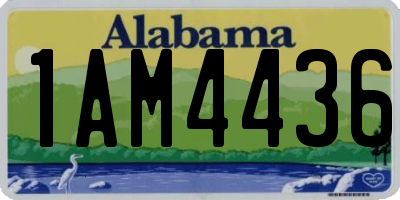 AL license plate 1AM4436