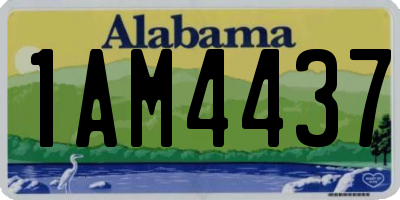 AL license plate 1AM4437