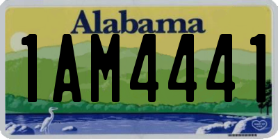 AL license plate 1AM4441