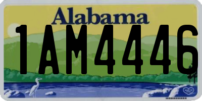 AL license plate 1AM4446