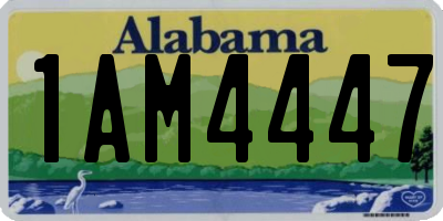 AL license plate 1AM4447