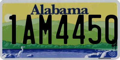 AL license plate 1AM4450