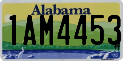 AL license plate 1AM4453