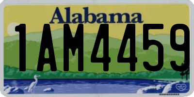 AL license plate 1AM4459