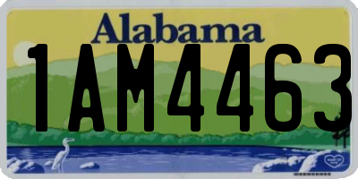 AL license plate 1AM4463