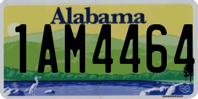 AL license plate 1AM4464