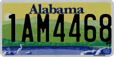 AL license plate 1AM4468