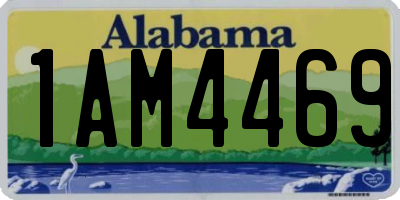 AL license plate 1AM4469