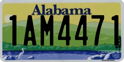 AL license plate 1AM4471