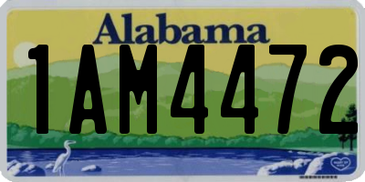 AL license plate 1AM4472