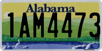 AL license plate 1AM4473