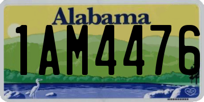 AL license plate 1AM4476