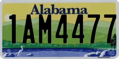 AL license plate 1AM4477