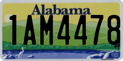 AL license plate 1AM4478