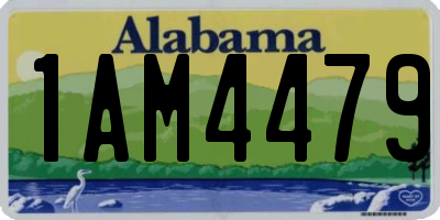 AL license plate 1AM4479