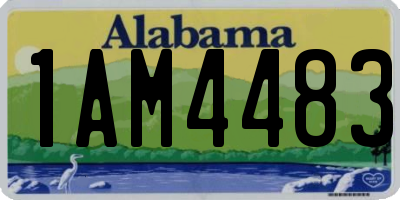 AL license plate 1AM4483