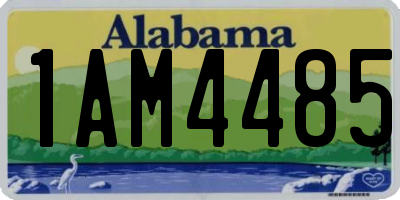 AL license plate 1AM4485