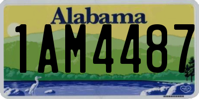AL license plate 1AM4487