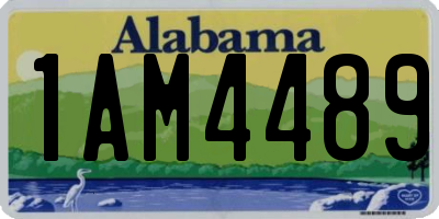 AL license plate 1AM4489