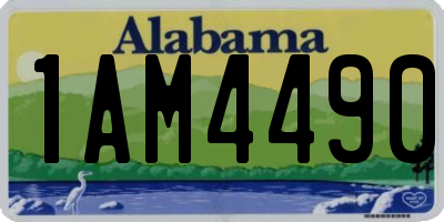 AL license plate 1AM4490