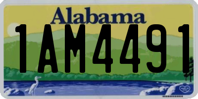 AL license plate 1AM4491
