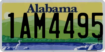 AL license plate 1AM4495