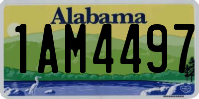 AL license plate 1AM4497