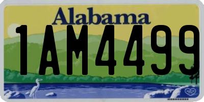 AL license plate 1AM4499