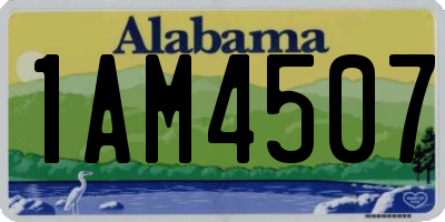 AL license plate 1AM4507
