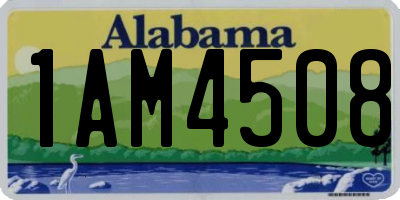 AL license plate 1AM4508