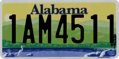 AL license plate 1AM4511