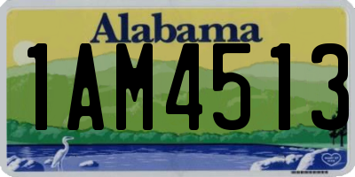 AL license plate 1AM4513