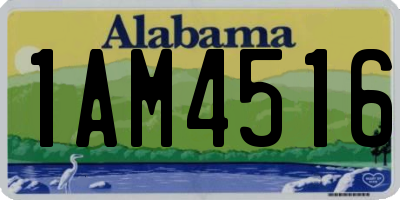 AL license plate 1AM4516