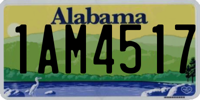 AL license plate 1AM4517