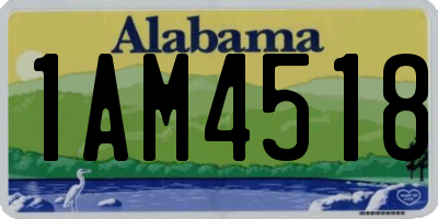 AL license plate 1AM4518