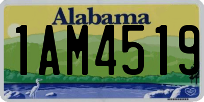 AL license plate 1AM4519