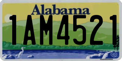 AL license plate 1AM4521