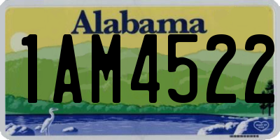 AL license plate 1AM4522