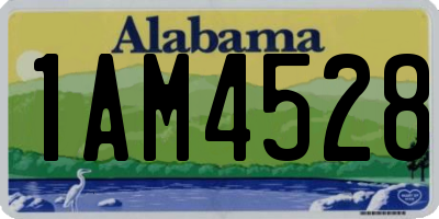AL license plate 1AM4528