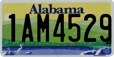 AL license plate 1AM4529
