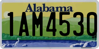 AL license plate 1AM4530